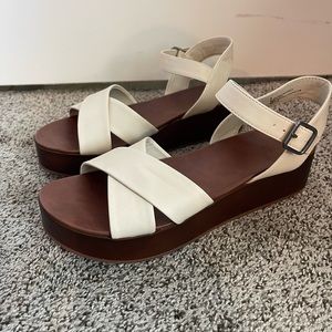 White strap sandals
